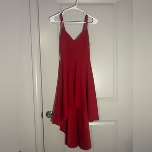 Red Windsor high-low dress size M/L